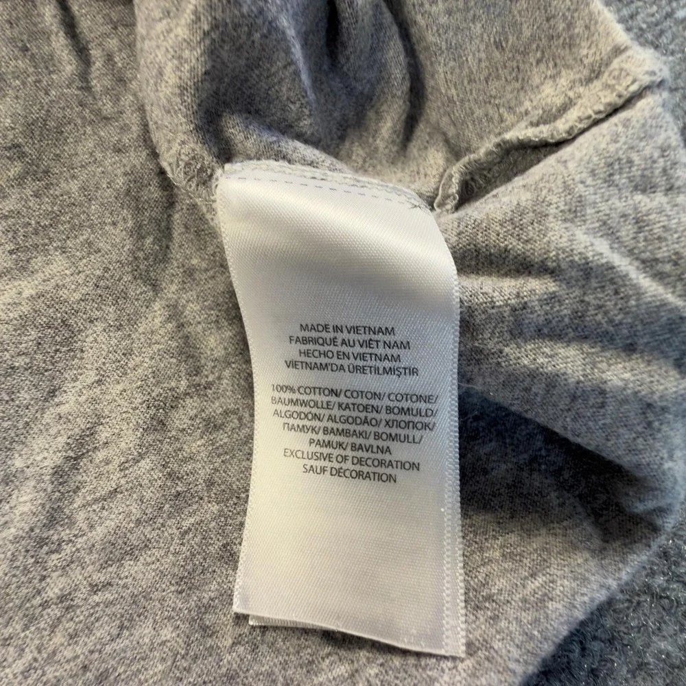 Polo Ralph Lauren Mens Gray Cotton Long Sleeve Hooded T-Shirt Pony Logo L 1690